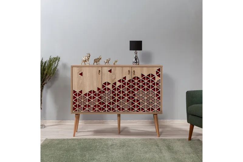 Vellavie Skänk Dekor - Brun/Röd - Förvaring - Förvaringsmöbler - Sideboard & skänk