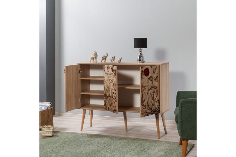 Vellavie Skänk Vintage Label - Mönstrad - Möbler - Bord & matgrupper - Avlastningsbord