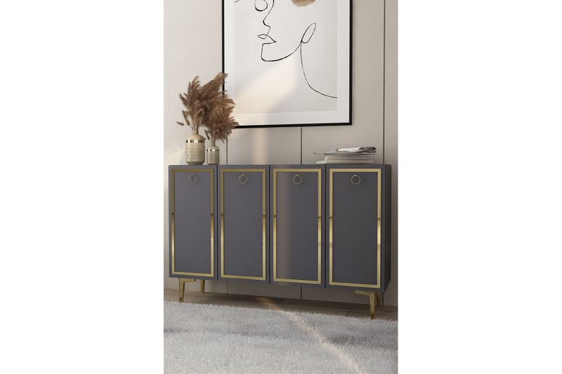 Velorae Konsollbord 120 cm - Antracit/Guld - Möbler - Bord & matgrupper - Avlastningsbord - Hallbord