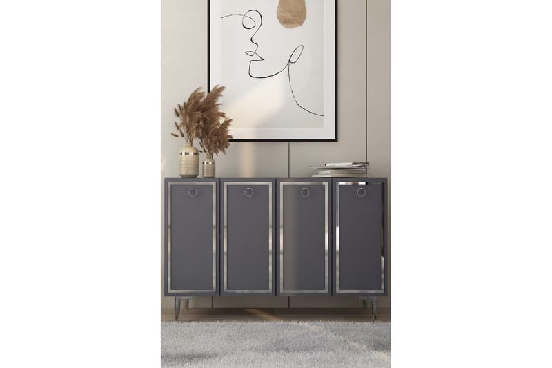 Velorae Konsollbord 120 cm - Antracit/Silver - Möbler - Bord & matgrupper - Avlastningsbord - Hallbord