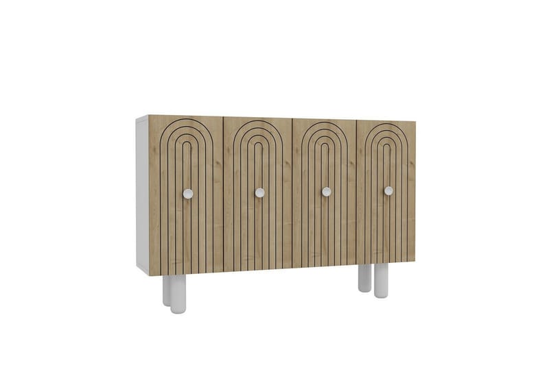 Velorae Konsollbord 120 cm - Vit/Ek - Möbler - Bord & matgrupper - Avlastningsbord - Hallbord