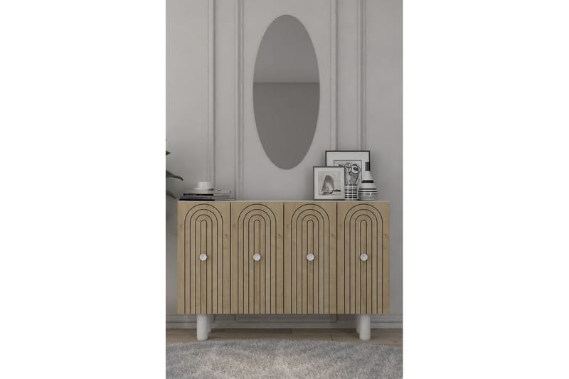 Velorae Konsollbord 120 cm - Vit/Ek - Möbler - Bord & matgrupper - Avlastningsbord - Hallbord