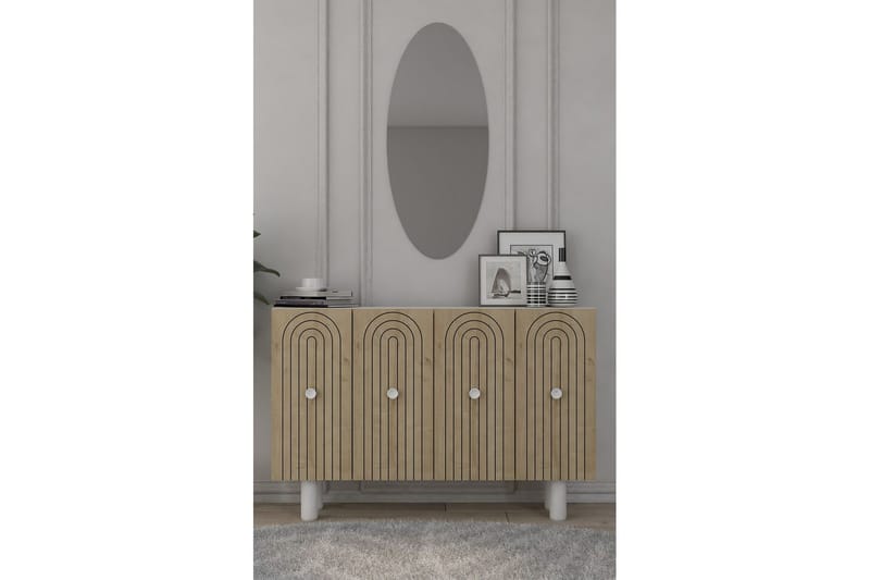 Velorae Konsollbord 120 cm - Vit/Ek - Möbler - Bord & matgrupper - Avlastningsbord - Hallbord