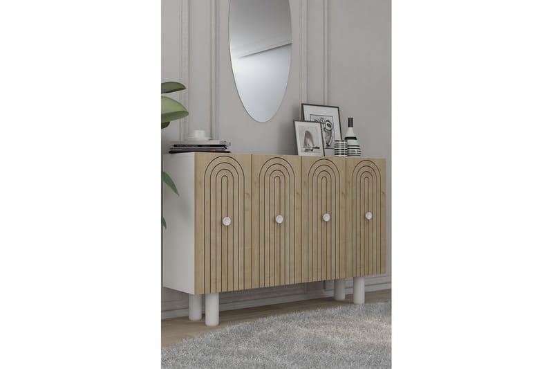 Velorae Konsollbord 120 cm - Vit/Ek - Möbler - Bord & matgrupper - Avlastningsbord - Hallbord