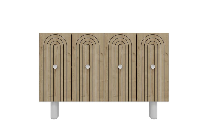 Velorae Konsollbord 120 cm, Vit/Ek