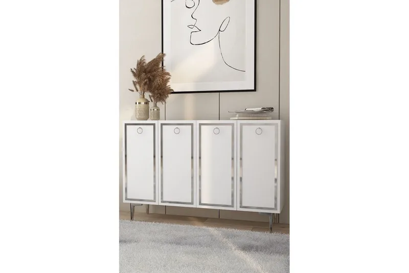 Velorae Konsollbord 120 cm - Vit/Silver - Möbler - Bord & matgrupper - Avlastningsbord - Hallbord