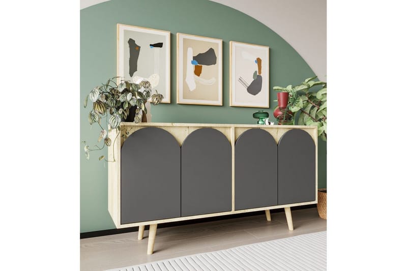 Venezia Konsollbord 150x150 cm - Brun/Antracit - Möbler - Bord & matgrupper - Avlastningsbord - Hallbord