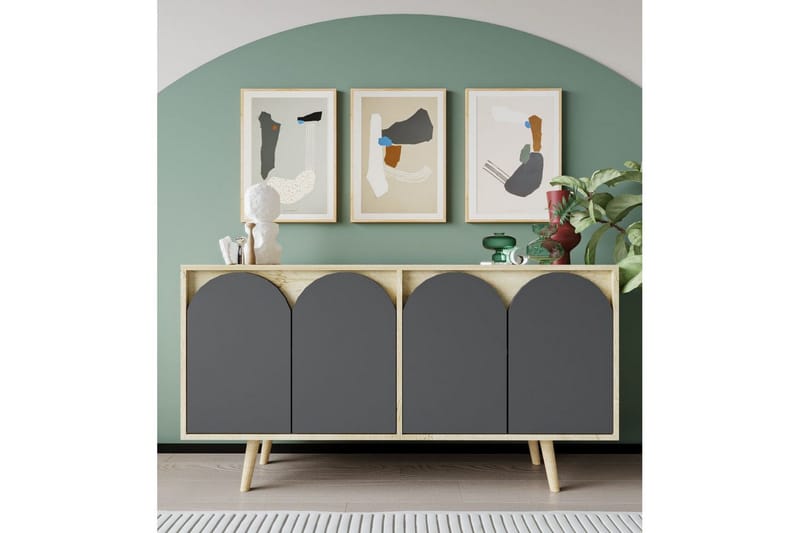 Venezia Konsollbord 150x150 cm - Brun/Antracit - Möbler - Bord & matgrupper - Avlastningsbord - Hallbord