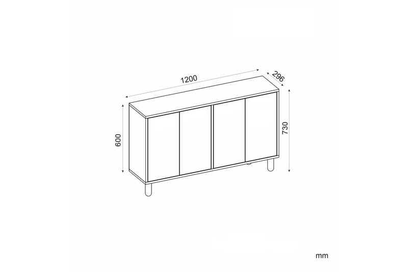 Veradia Konsollbord 120 cm - Ek - Möbler - Bord & matgrupper - Avlastningsbord - Hallbord
