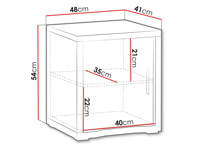 Veyricus Sängbord 48 cm - Möbler - Bord & matgrupper - Avlastningsbord - Sängbord & nattduksbord