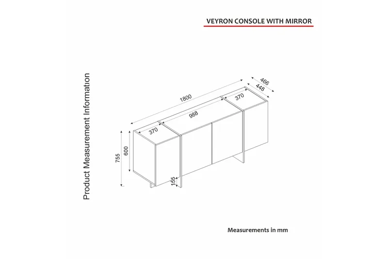 Veyron Konsollbord 180 cm - Beige/Sandsten - Möbler - Bord & matgrupper - Avlastningsbord - Hallbord
