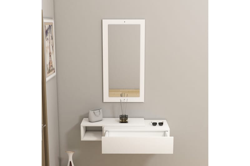 Vien Sidobord 82 cm - Vit - Möbler - Bord & matgrupper - Avlastningsbord - Lampbord