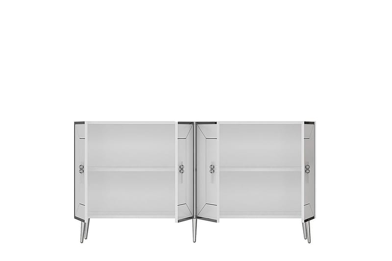 Virdel Konsollbord 150 cm - Vit/Silver - Möbler - Bord & matgrupper - Avlastningsbord - Hallbord