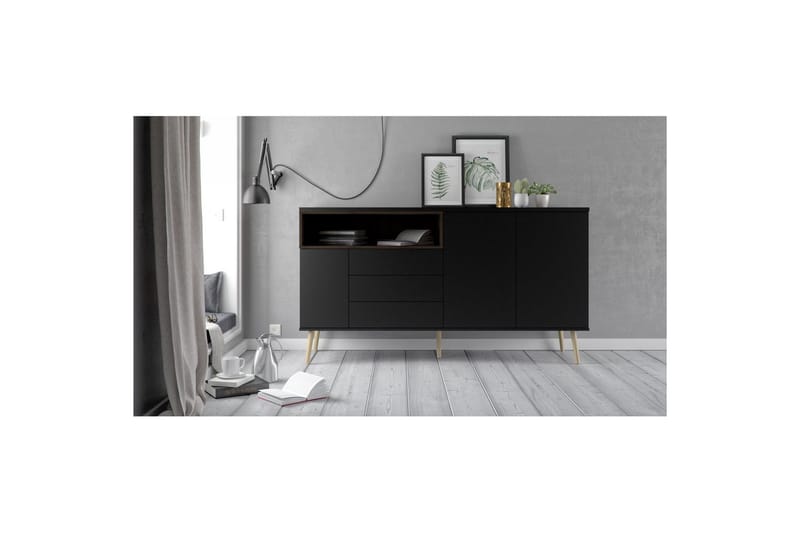 Virender Konsollbord 176 cm - Svart/Natur - Möbler - Bord & matgrupper - Avlastningsbord - Hallbord