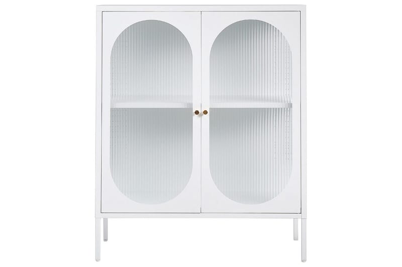 Vitrinskåp Sarre Vitt, guld - Vitt, guld - Förvaring - Skåp - Vitrinskåp