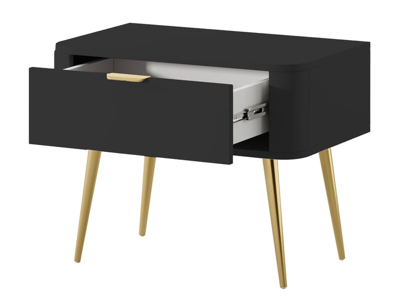 Walia Sängbord 63 cm - Svart - Möbler - Bord & matgrupper - Avlastningsbord - Sängbord & nattduksbord