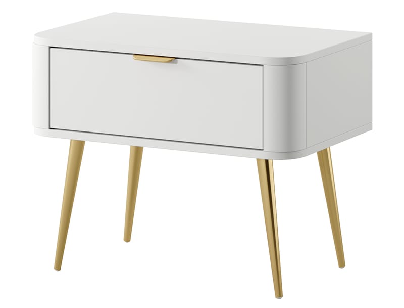 Walia Sängbord 63 cm - Vit - Möbler - Bord & matgrupper - Avlastningsbord - Sängbord & nattduksbord