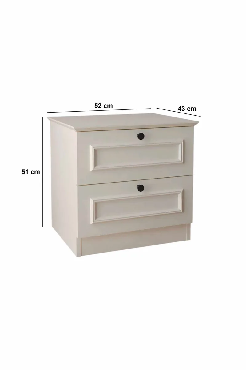 Wonthaggi Nattduksbord 52 cm - Vit - Möbler - Bord & matgrupper - Avlastningsbord - Sängbord & nattduksbord