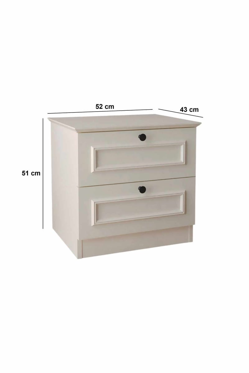 Wonthaggi Nattduksbord 52 cm - Vit - Möbler - Bord & matgrupper - Avlastningsbord - Sängbord & nattduksbord