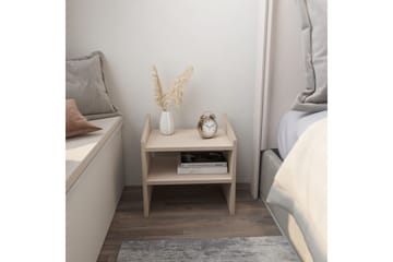 Zalric Sängbord 45 cm - Beige - Möbler - Bord & matgrupper - Avlastningsbord - Sängbord & nattduksbord