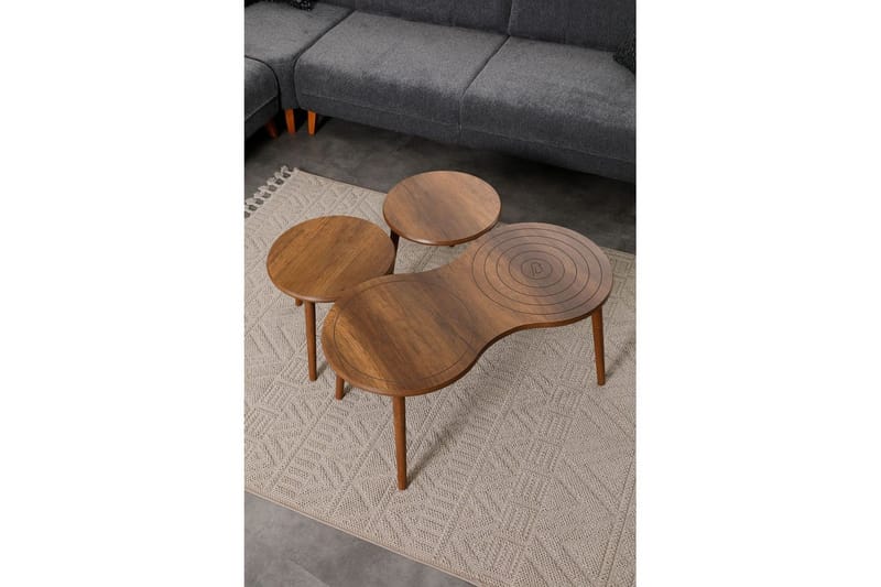 Zalvar Satsbord 100 cm - Sand - Möbler - Bord & matgrupper - Avlastningsbord - Satsbord