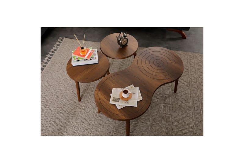 Zalvar Satsbord 100 cm - Sand - Möbler - Bord & matgrupper - Avlastningsbord - Satsbord