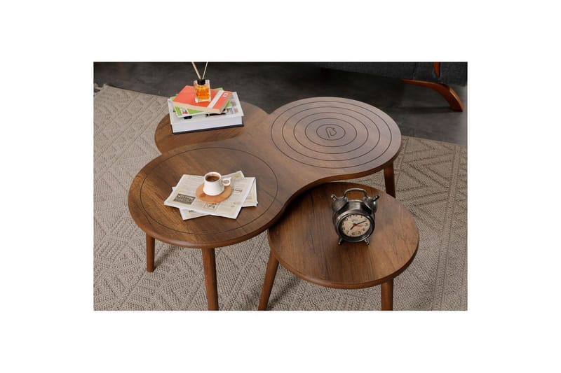 Zalvar Satsbord 100 cm - Sand - Möbler - Bord & matgrupper - Avlastningsbord - Satsbord