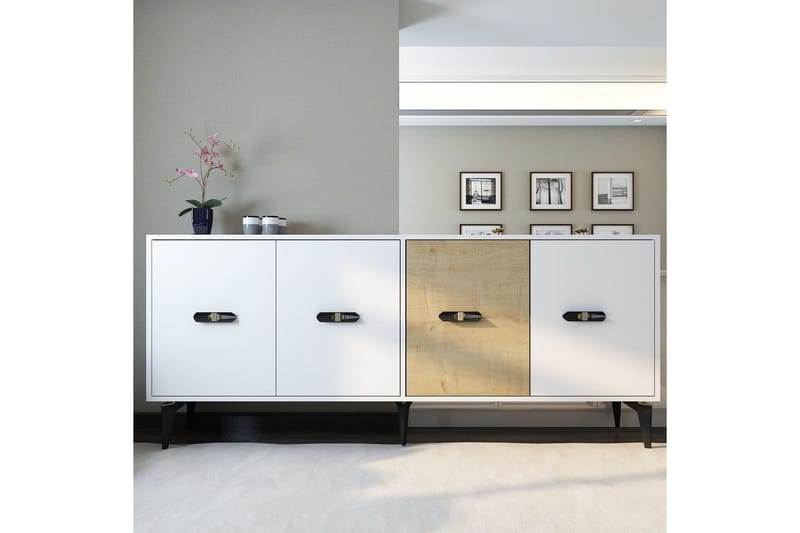 Zaven Konsollbord 180 cm - Vit/Ek - Möbler - Bord & matgrupper - Avlastningsbord - Hallbord