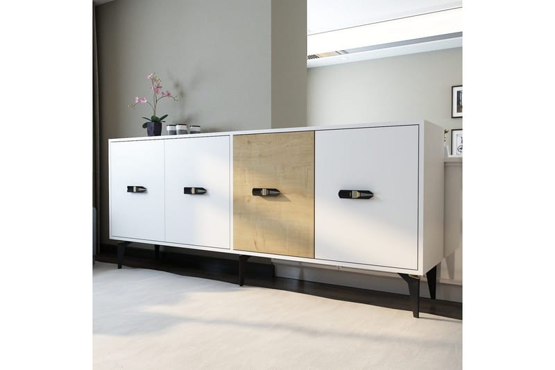 Zaven Konsollbord 180 cm - Vit/Ek - Möbler - Bord & matgrupper - Avlastningsbord - Hallbord