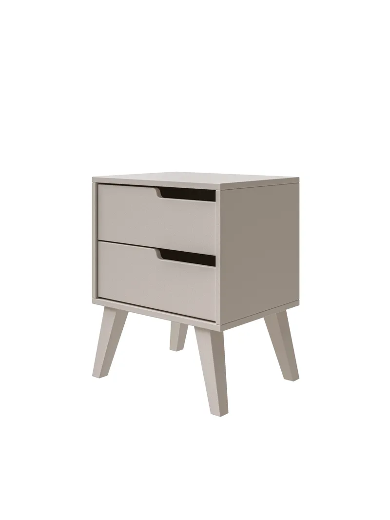 Zelto Sängbord 45 cm Höger, Kashmir (ljusbeige)