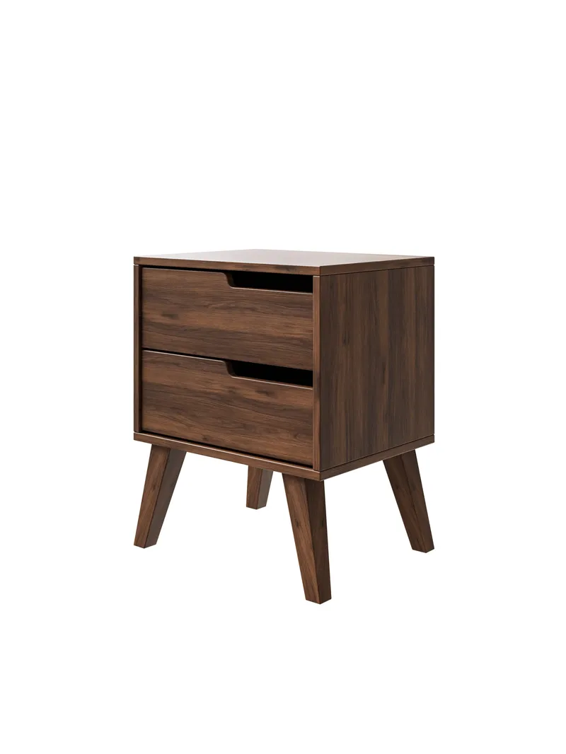 Zelto Sängbord 45 cm Höger, Warmia valnöt (valnötston)