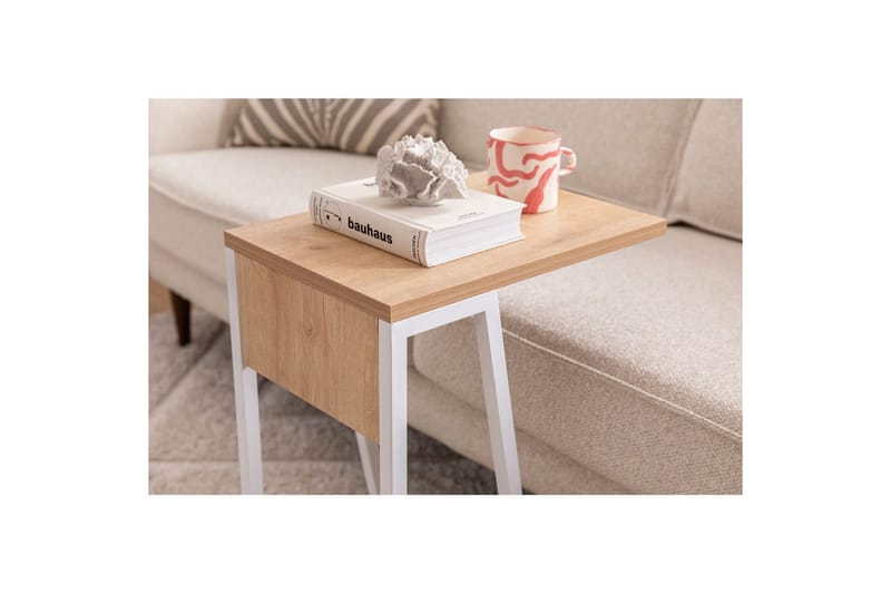 Zeric Sidobord 30 cm - Blå/Vit - Möbler - Bord & matgrupper - Avlastningsbord - Lampbord