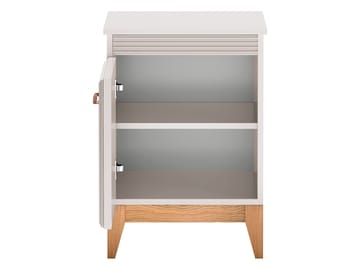 Zeylor Sängbord 45 cm i Trä med Förvaring och Lådor - Vit - Möbler - Bord & matgrupper - Avlastningsbord - Sängbord & nattduksbord