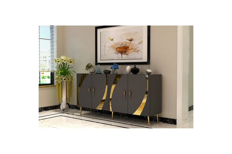 Zoman Konsollbord 150 cm - Guld/Antracit - Möbler - Bord & matgrupper - Avlastningsbord - Hallbord