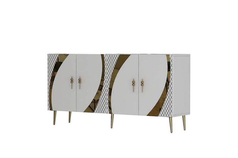 Zoman Konsollbord 150 cm - Guld/Vit - Möbler - Bord & matgrupper - Avlastningsbord - Hallbord