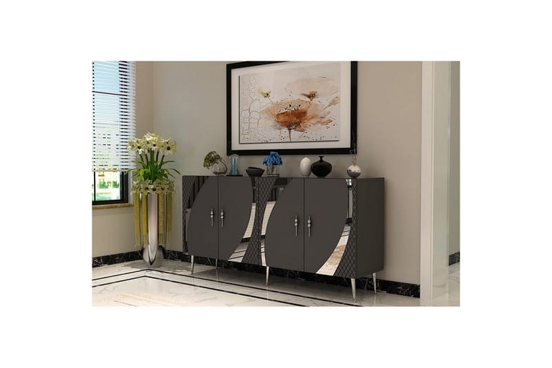 Zoman Konsollbord 150 cm - Silver/Antracit - Möbler - Bord & matgrupper - Avlastningsbord - Hallbord