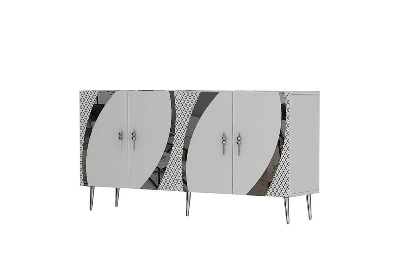 Zoman Konsollbord 150 cm - Vit/Silver - Möbler - Bord & matgrupper - Avlastningsbord - Hallbord