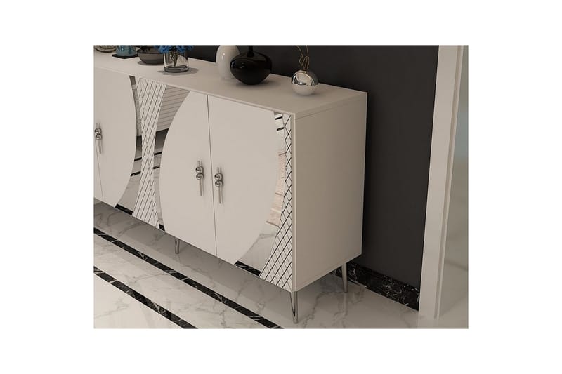 Zoman Konsollbord 150 cm - Vit/Silver - Möbler - Bord & matgrupper - Avlastningsbord - Hallbord