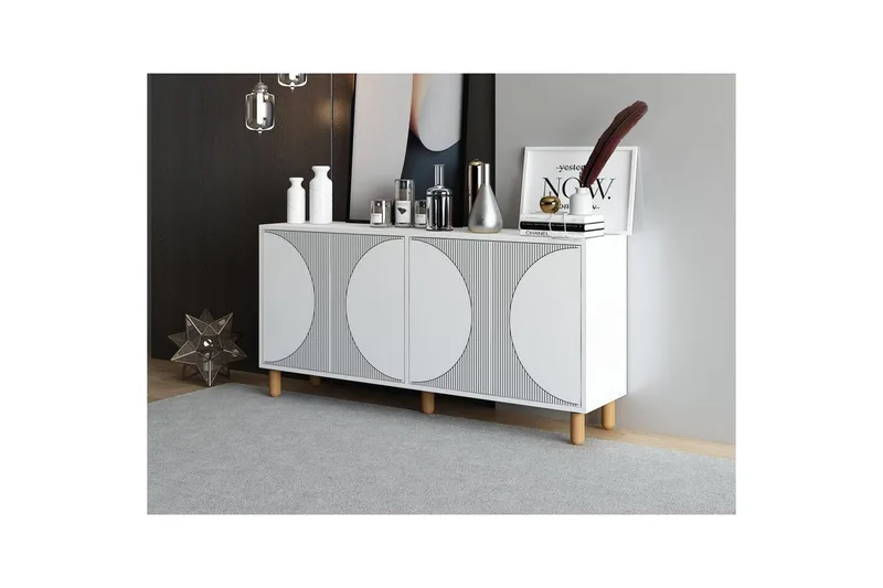 Zyric Konsollbord 150 cm - Vit - Möbler - Bord & matgrupper - Avlastningsbord - Hallbord