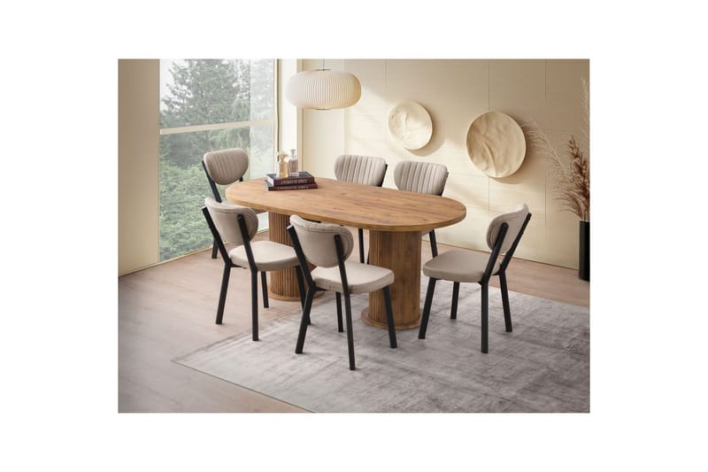 Babilas Matbord 180 cm Oval - Valnöt - Möbler - Bord & matgrupper - Matbord & köksbord