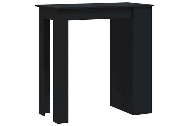 Barbord med förvaringshyllor svart 102x50x103,5 cm spånskiva - Svart - Möbler - Bord & matgrupper - Barbord & ståbord