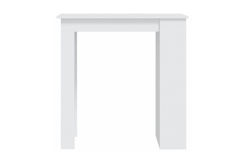 Barbord med förvaringshyllor vit 102x50x103,5 cm spånskiva - Vit - Möbler - Bord & matgrupper - Barbord & ståbord