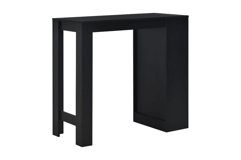 Barbord med hylla svart 110x50x103 cm - Svart - Barbord & ståbord