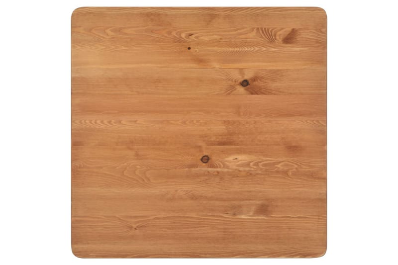 Barbord 60x60x108 cm massiv furu stål svart - Svart - Möbler - Bord & matgrupper - Barbord & ståbord