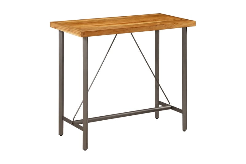 Barbord massiv återvunnen teak 120x58x106 cm - Brun - Möbler - Bord & matgrupper - Barbord & ståbord