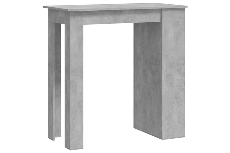 Barbord med förvaringshyllor betonggrå 102x50x103,5 cm spåns - Grå - Möbler - Bord & matgrupper - Barbord & ståbord