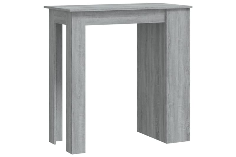 Barbord med förvaringshyllor grå102x50x103,5cm spånskiva - Grå - Möbler - Bord & matgrupper - Barbord & ståbord