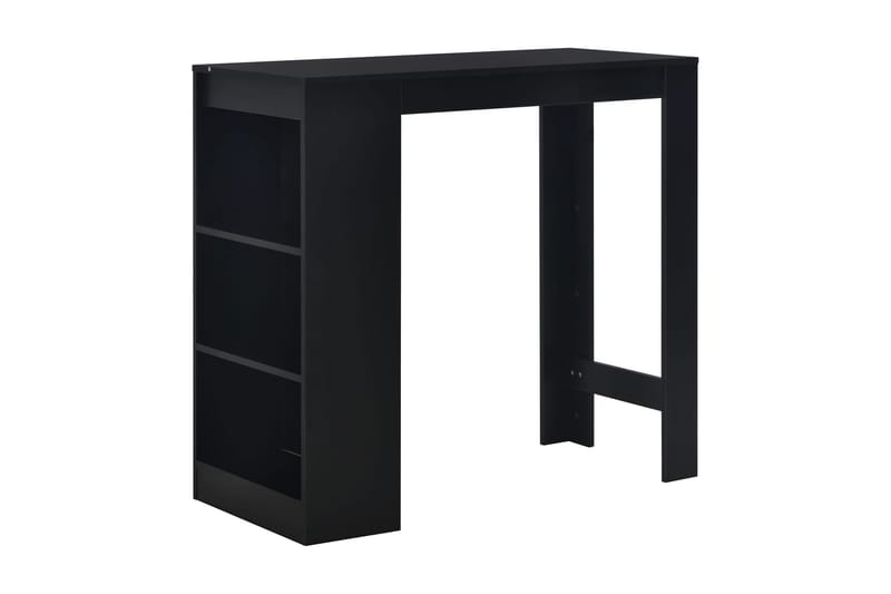 Barbord med hylla svart 110x50x103 cm - Svart - Möbler - Bord & matgrupper - Barbord & ståbord