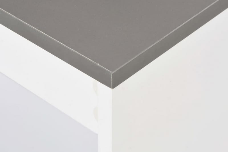 Barbord med hylla vit 110x50x103 cm - Vit - Möbler - Bord & matgrupper - Barbord & ståbord