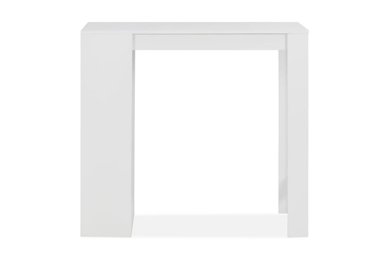 Barbord med hylla vit 110x50x103 cm - Vit - Barbord & ståbord